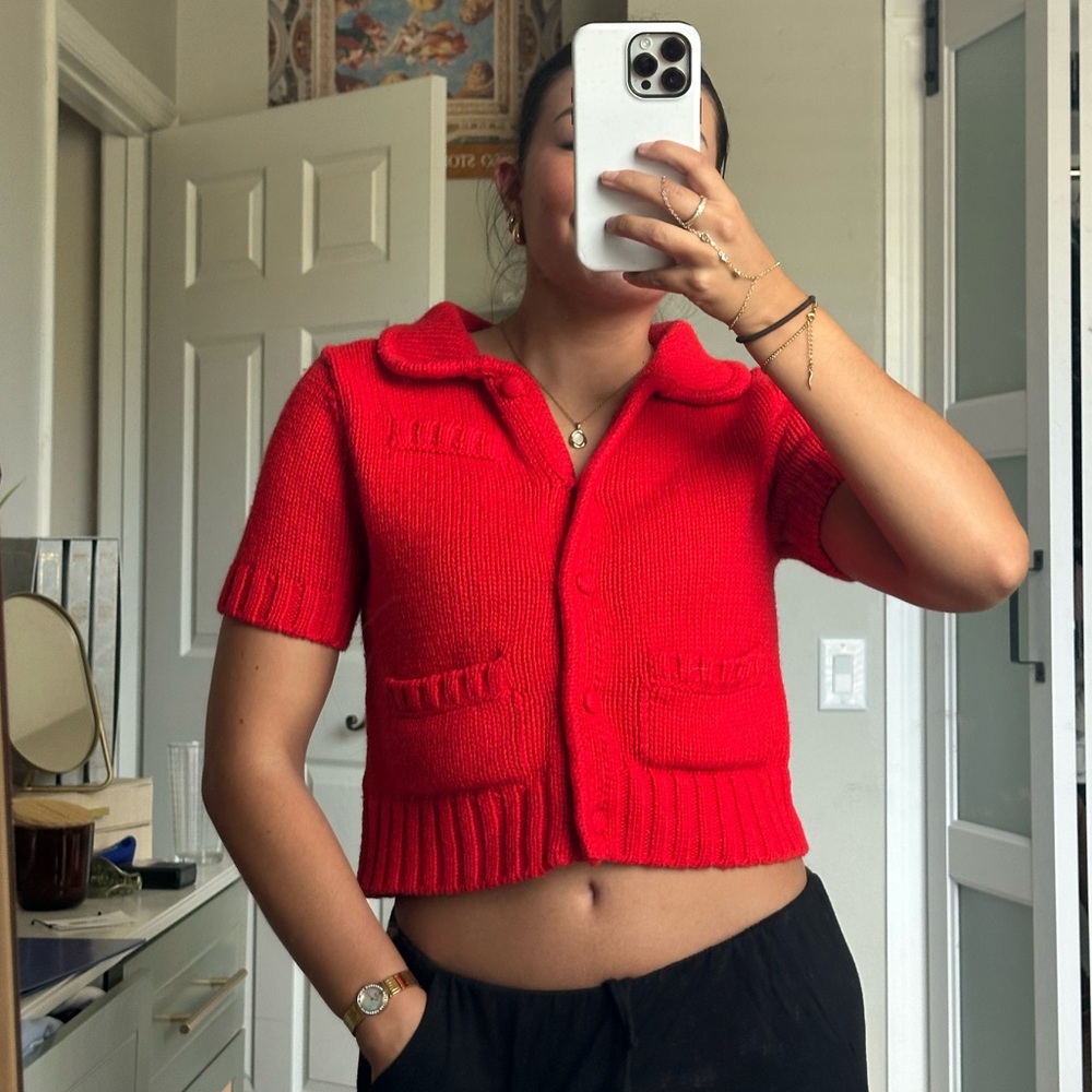 zara knitted top
